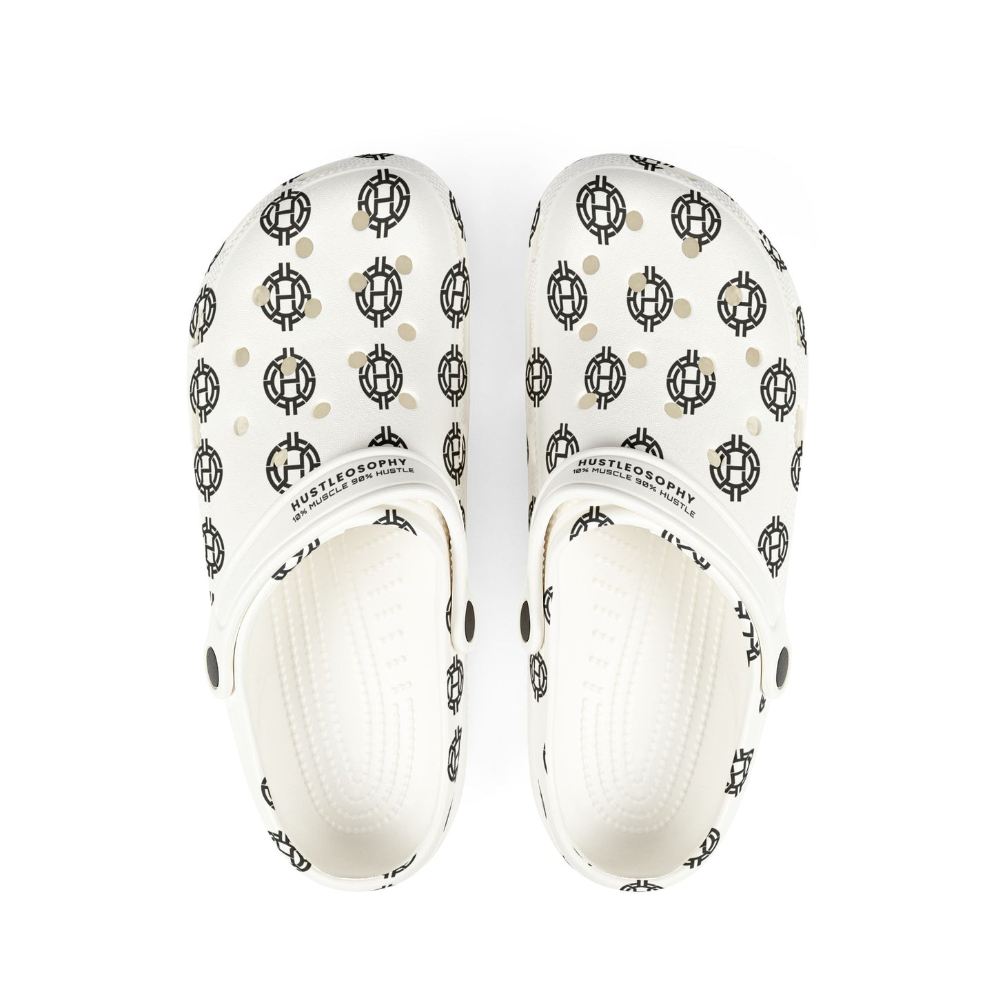 Hustleosophy "Spinners" (White/White)