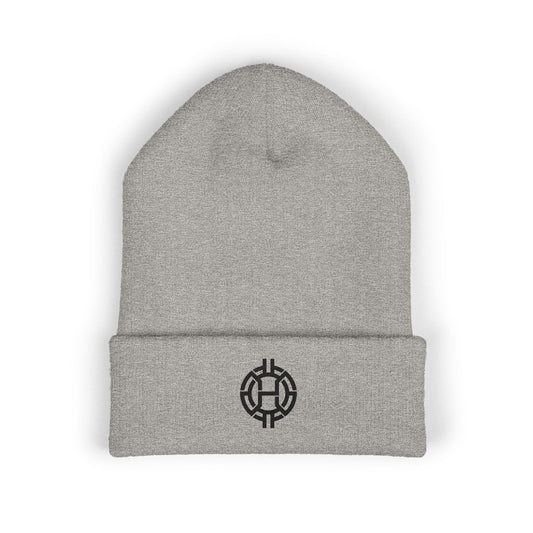 "Cold Hustle" Beanie Cap (Black Logo)