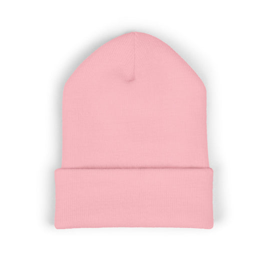 "Cold Hustle" Beanie Cap (White Logo)