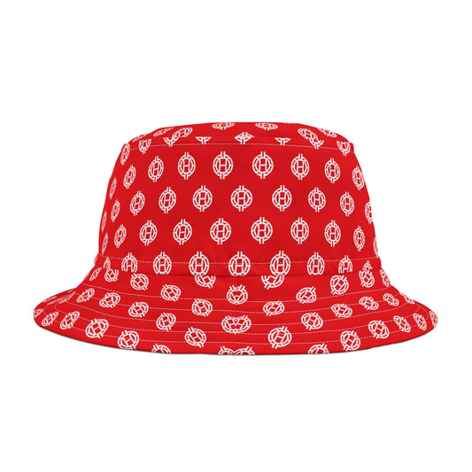 Hustleosophy Red Baller Bucket Hat