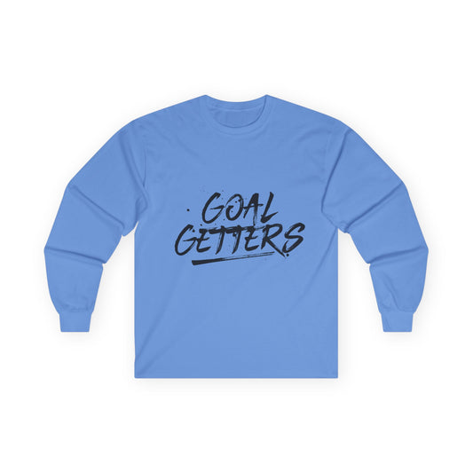 "Goal Getters" Unisex Long sleeve Tee (Black Logo)